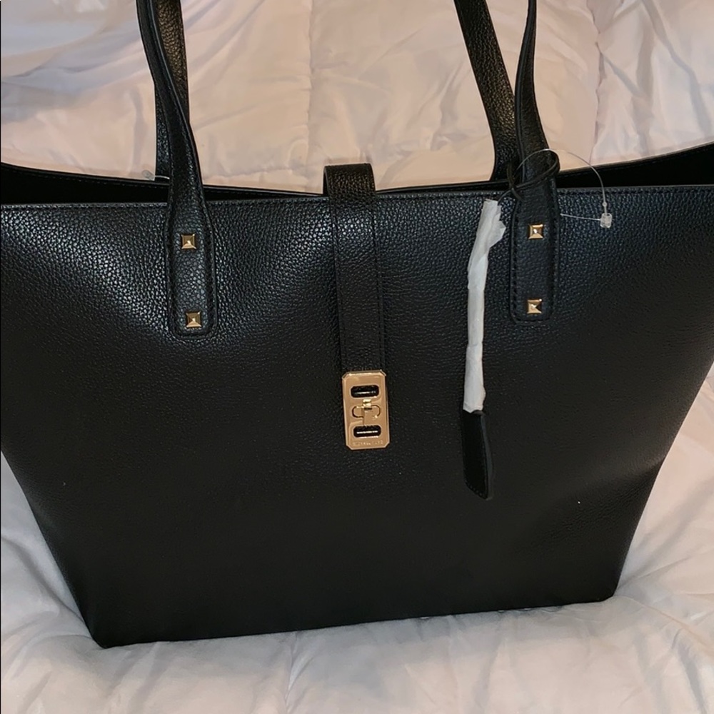 Michael Kors Large Black Leather Tote